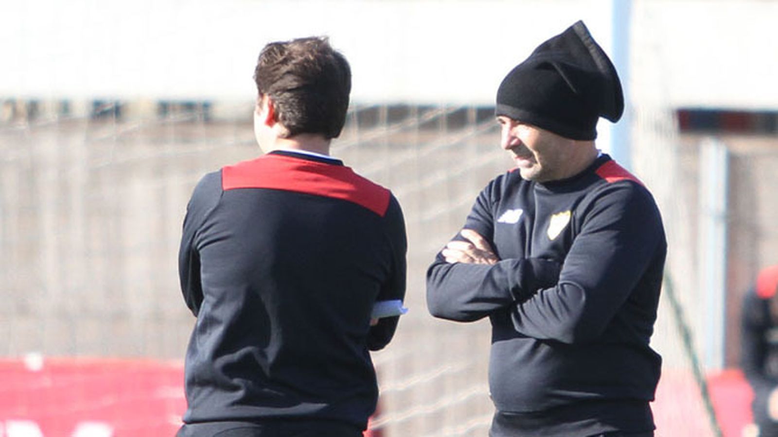 El técnico argentino en la ciudad deportiva.