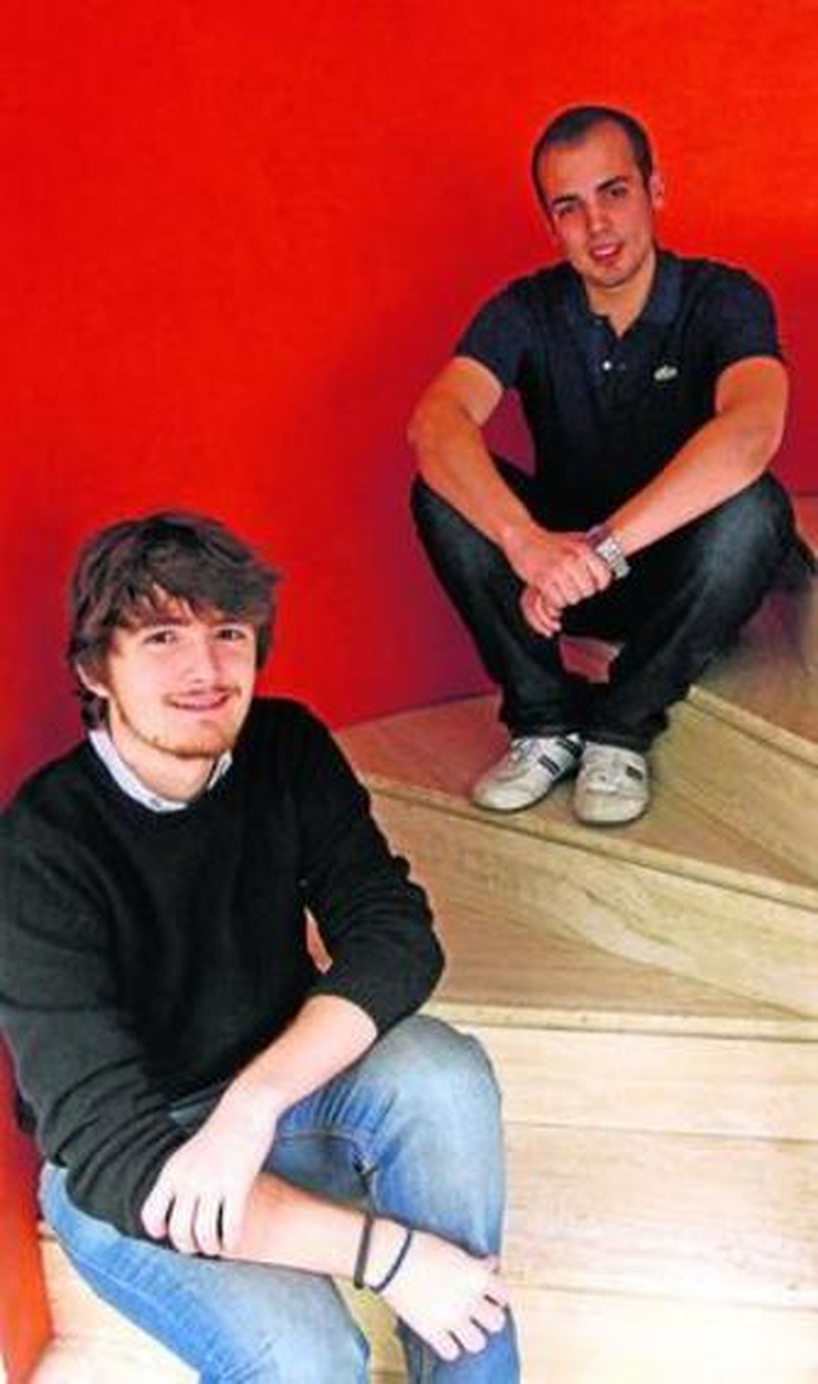 Los estudiantes de la UPO Fernando Lozano y Manuel Dato.