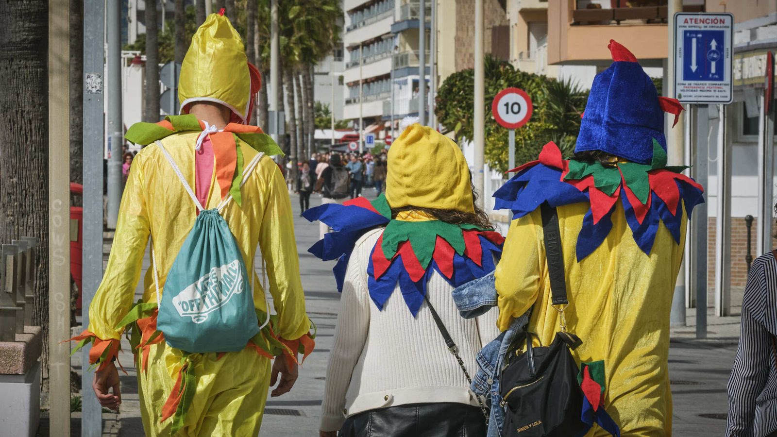 Batalla de Coplas en el Paseo Marítimo de Cádiz
