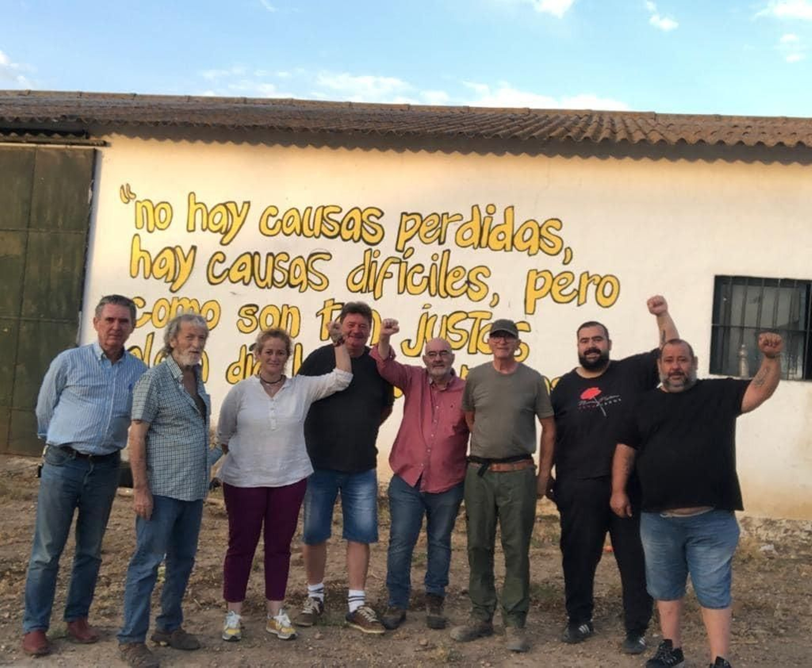 Jornaleros del SAT vuelven a ocupar la finca pública de Somonte.