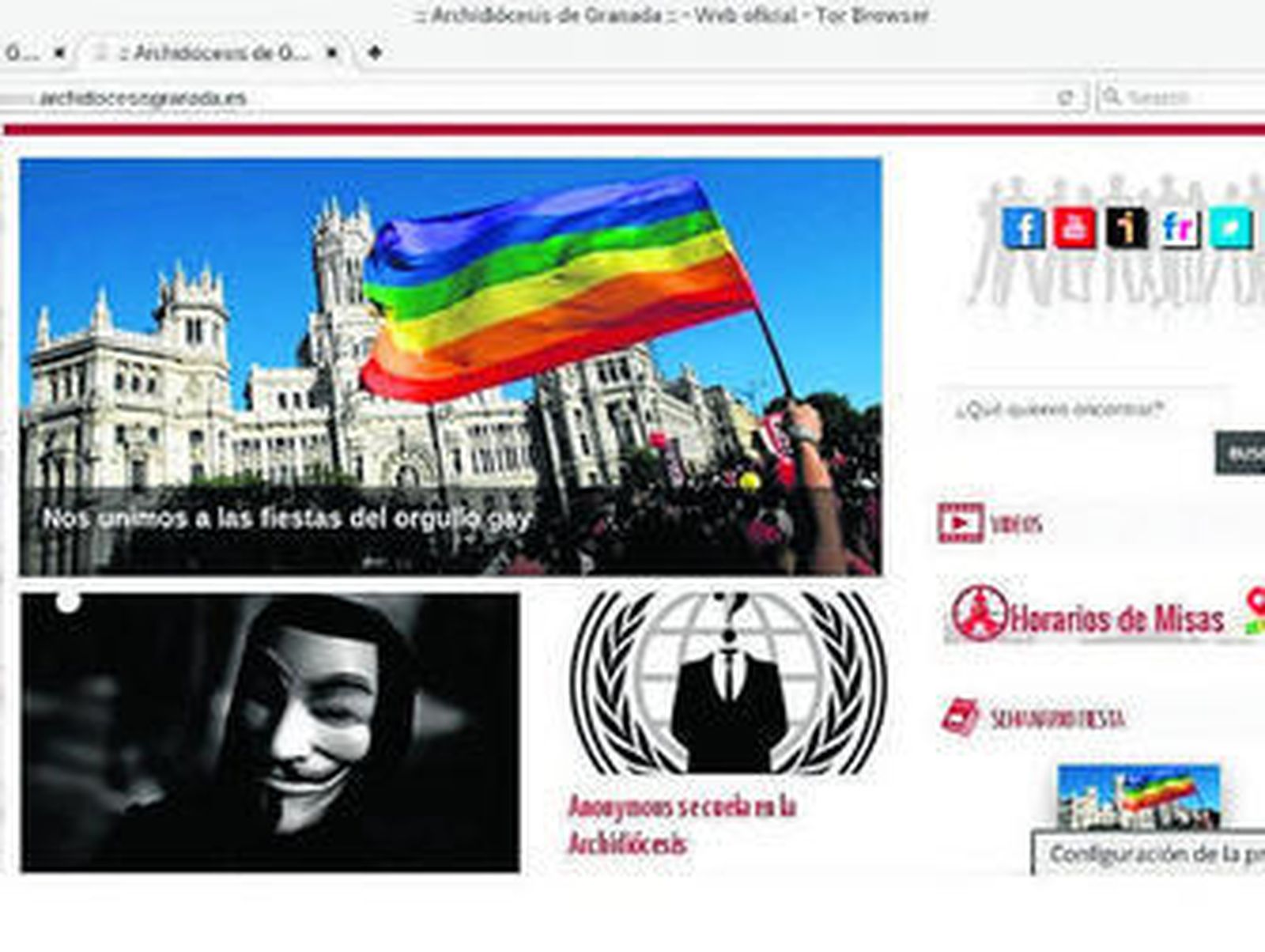 Imágenes que el grupo puso en la web de la Archidiócesis de Granada.