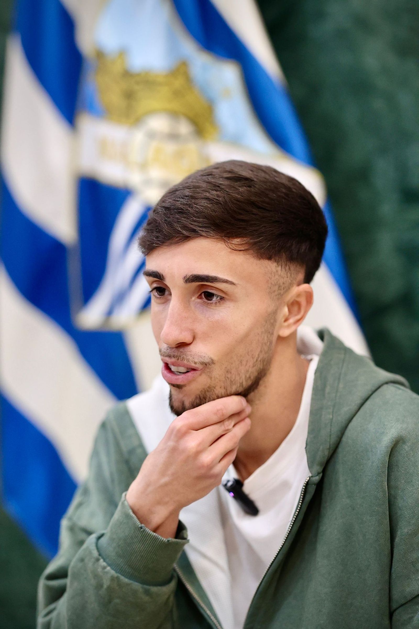 Las fotos de la entrevista a David Larrubia, jugador del Málaga CF