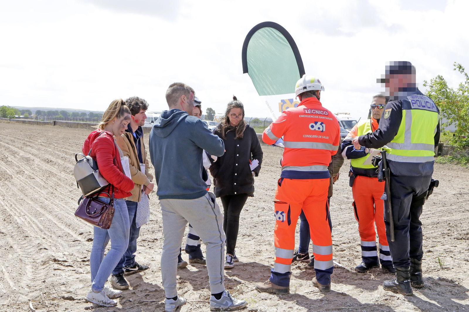 Simulacro de accidente aéreo en el aeropuerto de Jerez
