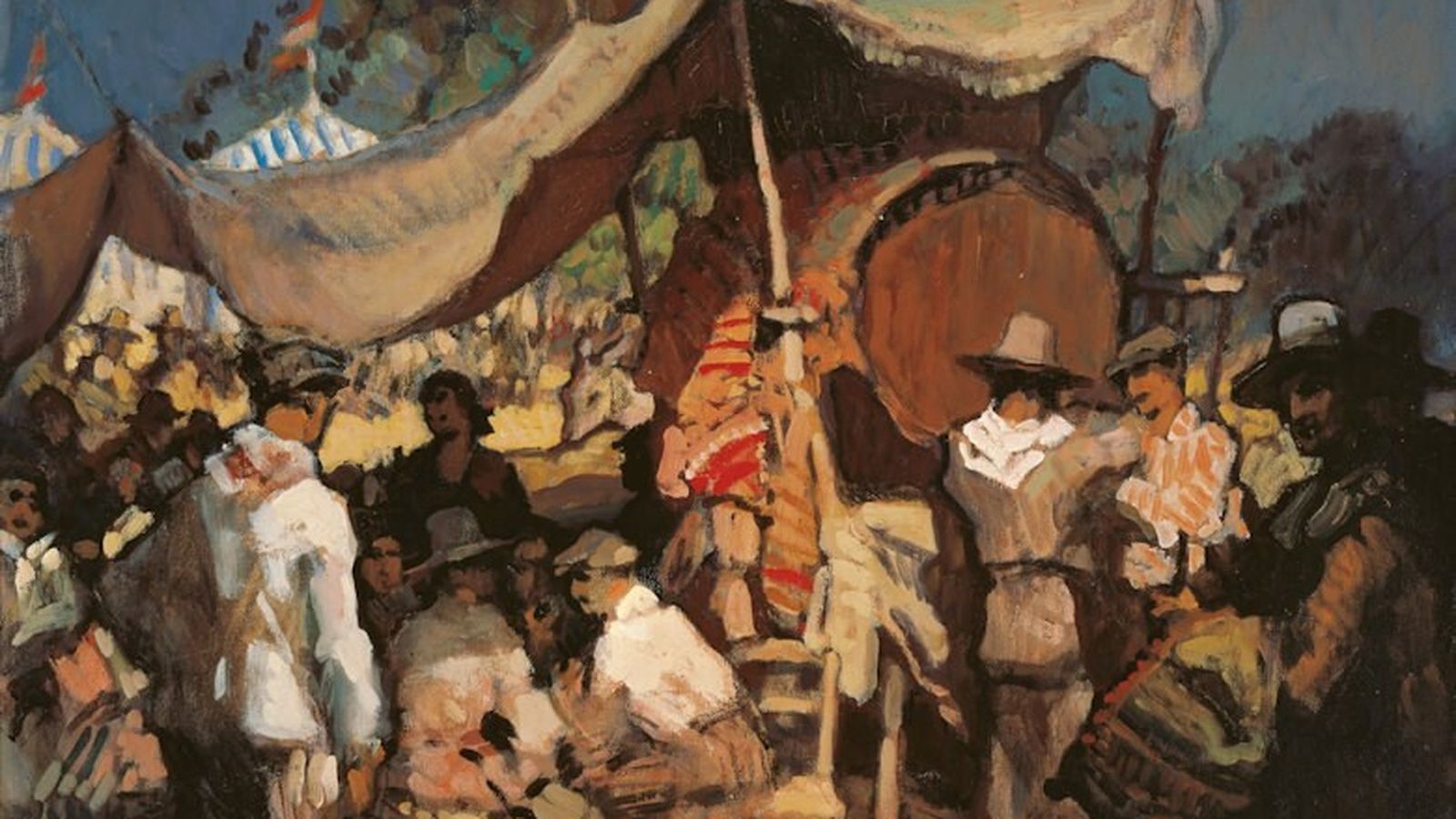 'Fiesta' (1915), expuesto en el Museo Carmen Thyssen.