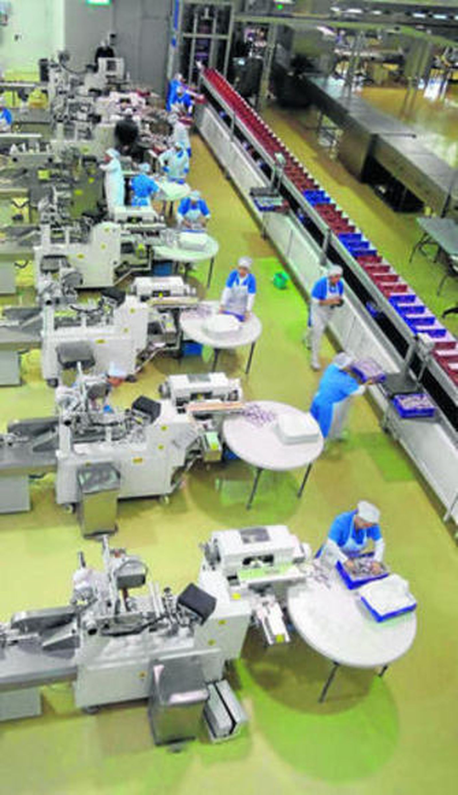 Interior de la fábrica de La Muralla en Estepa.