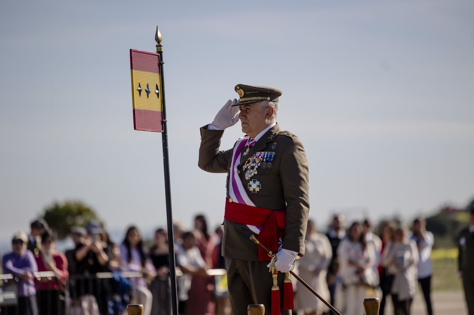 Las imágenes de la multitudinaria Jura de Bandera en Camposoto