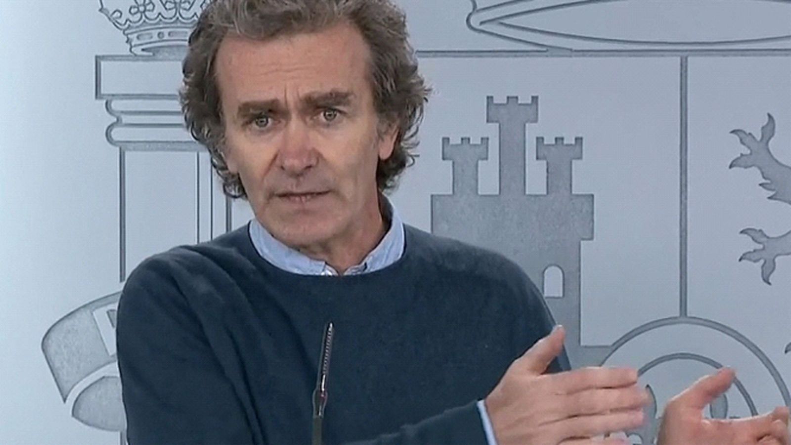 El doctor Fernando Simón, durante su comparecencia diaria.