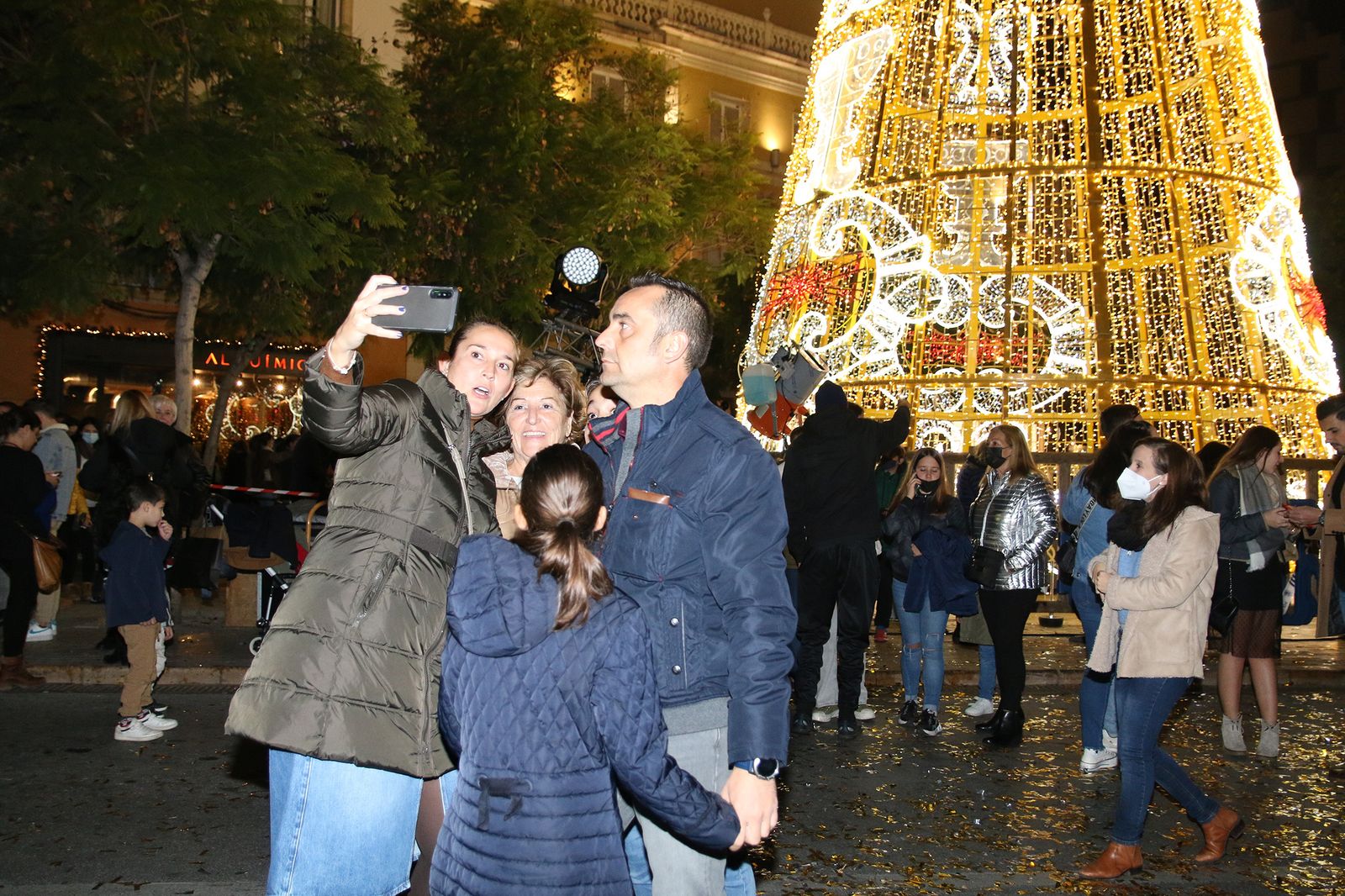 Las imágenes del encendido del alumbrado navideño