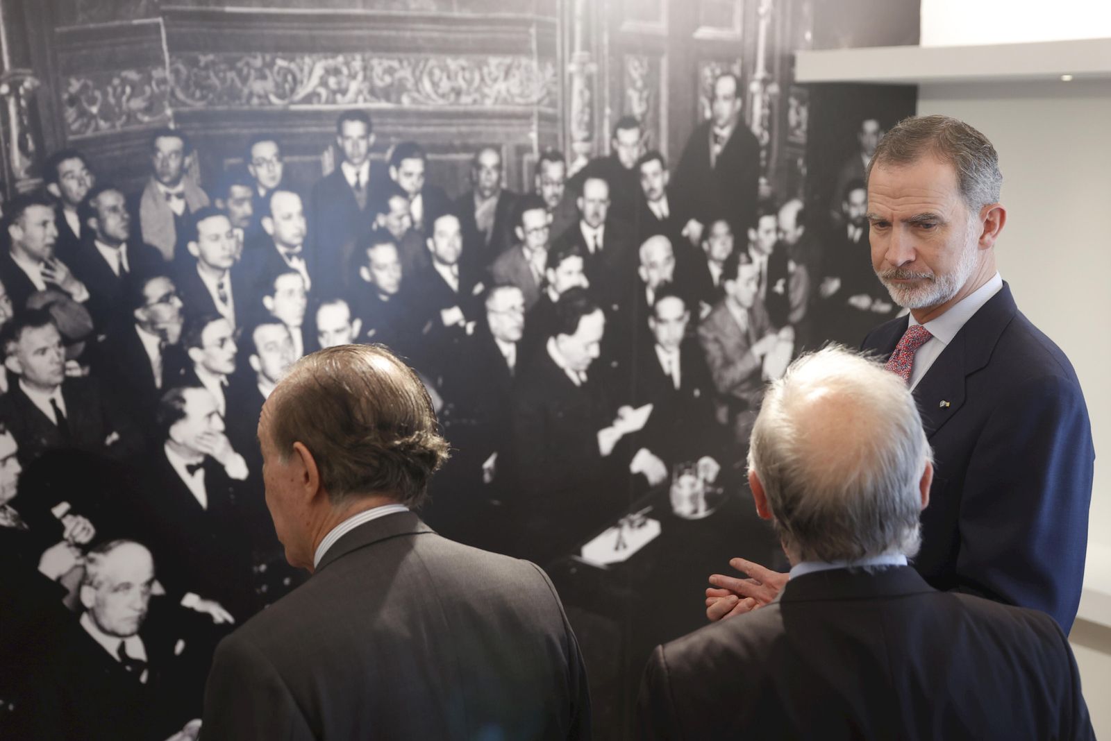 Felipe VI, durante su visita el pasado viernes a la Fundación José Ortega y Gasset-Gregorio Marañón