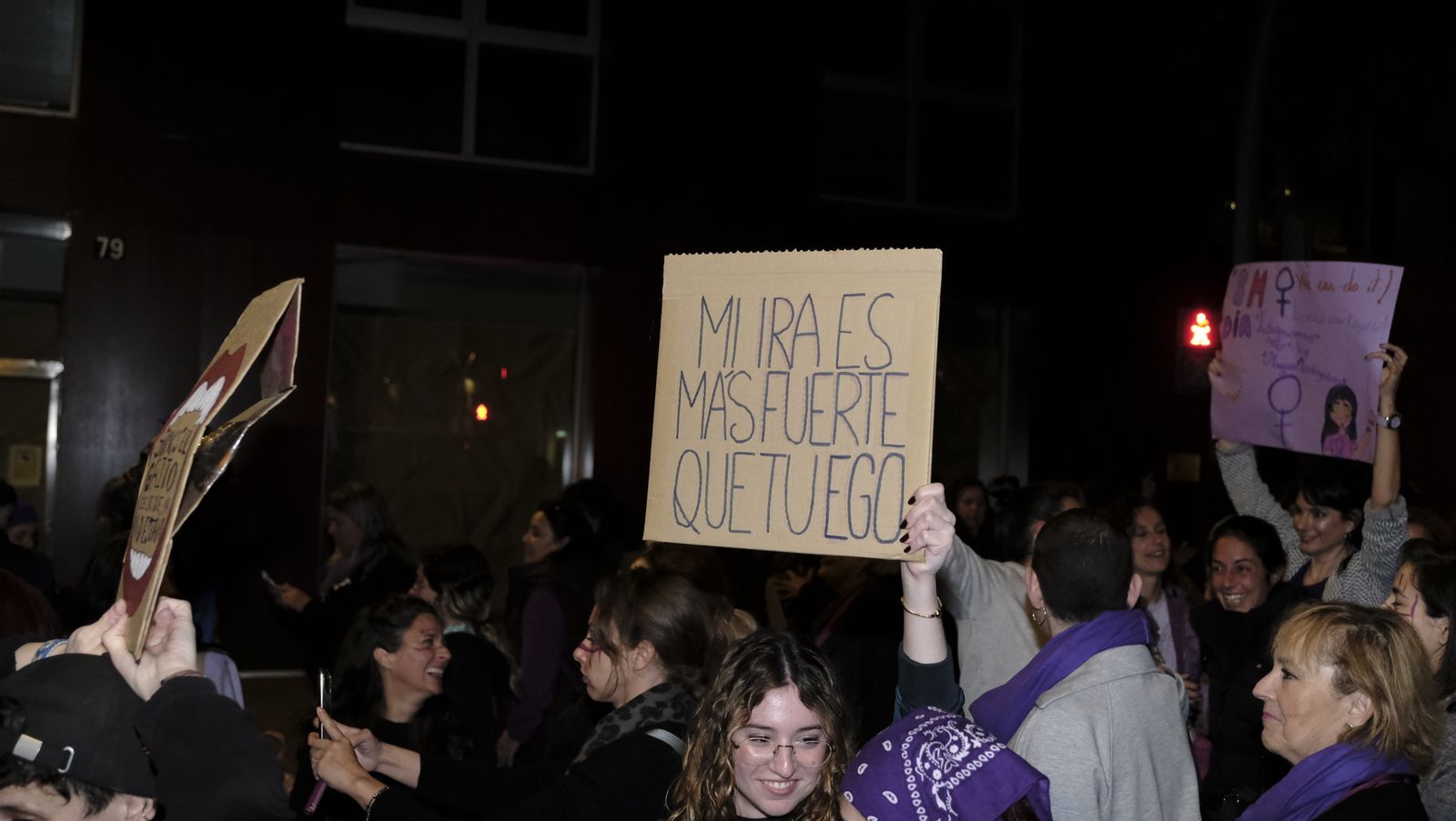 Imágenes de las manifestaciones por el Día de la Mujer en Almería