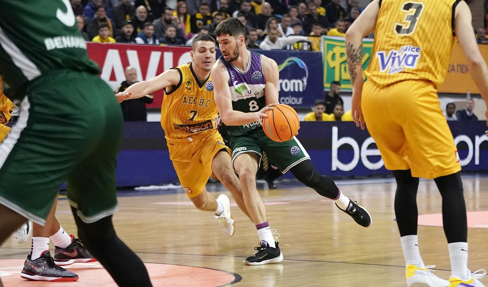 El AEK - Unicaja de la BCL, en fotos