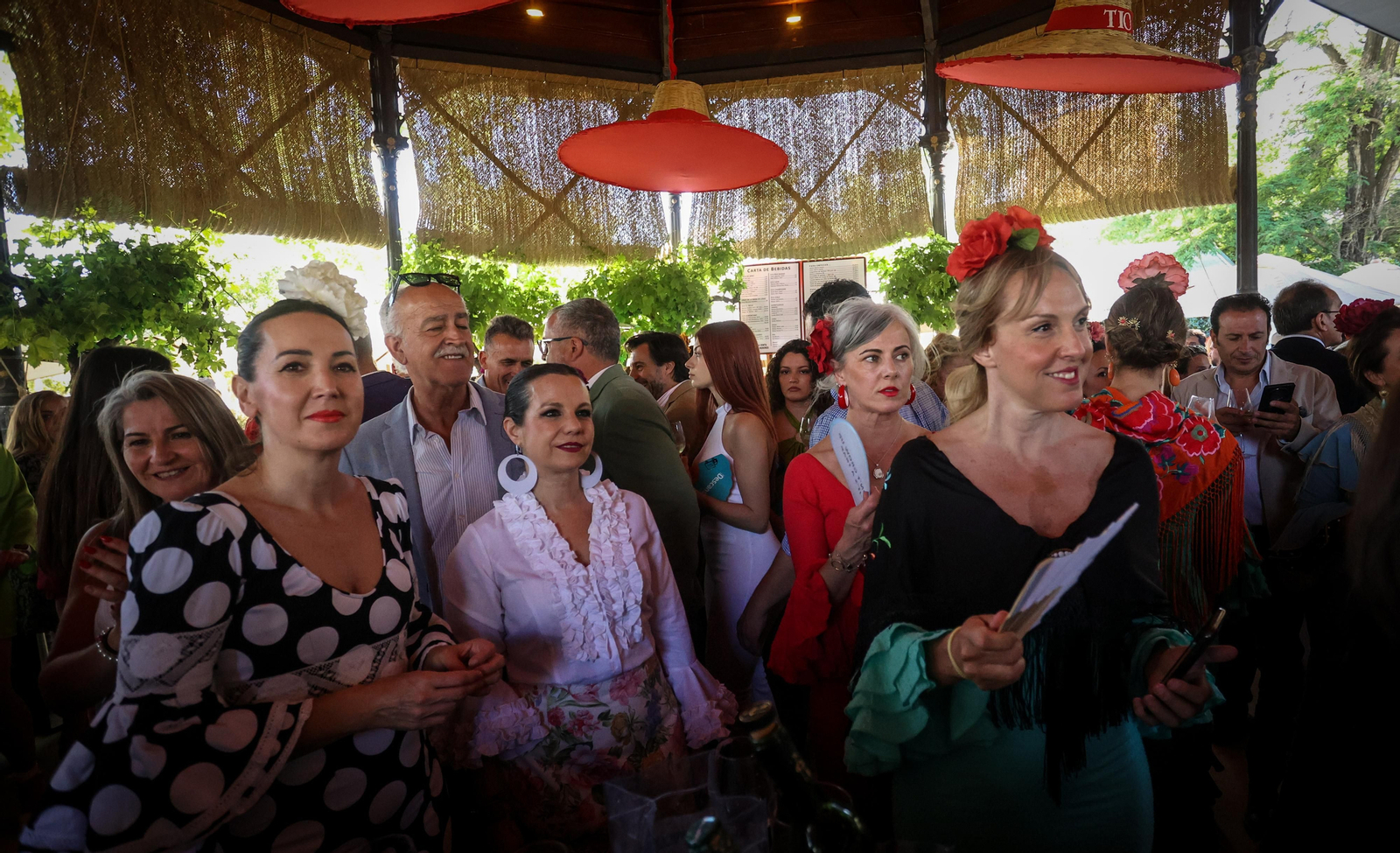 Imágenes del ambiente el lunes en la Feria de Jerez 2024