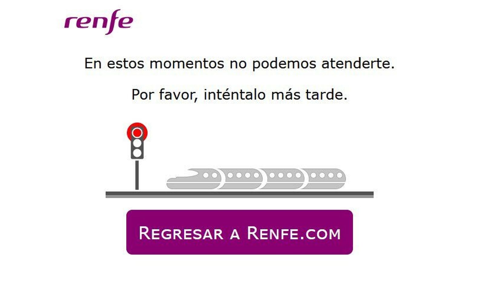 La web de Renfe se cae pocos minutos después de empezar la venta de los billetes AVLO a cinco euros