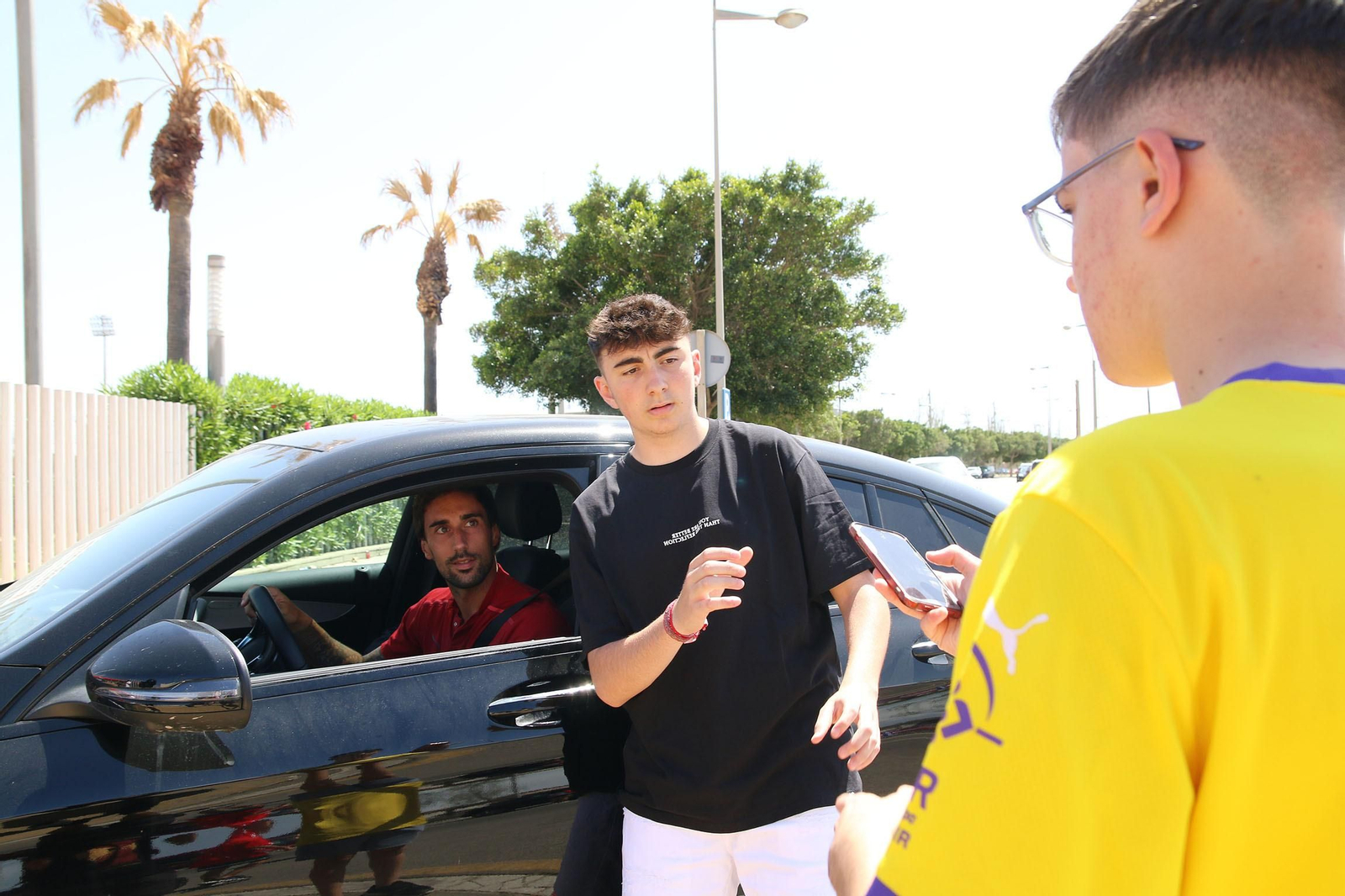 Fotogalería de la salida del Almería hacia Leganés