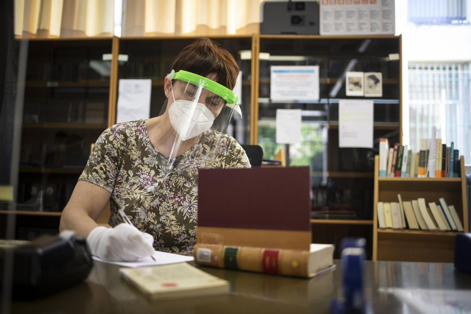 Bibliotecaria, en una imagen de archivo.