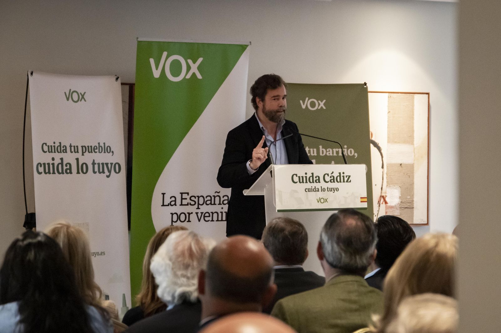 Espinosa de los Monteros, en un mitin de Vox en Jerez