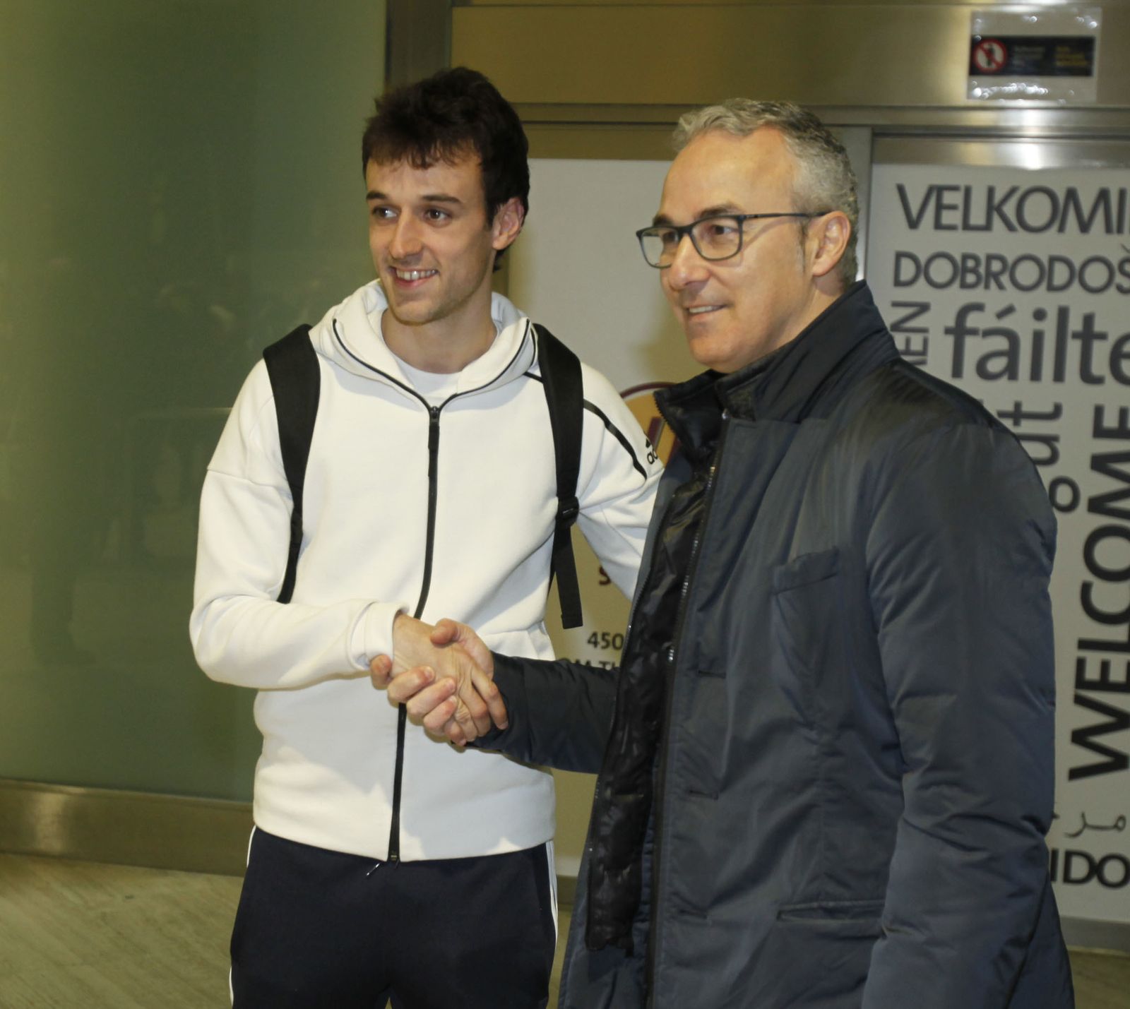 Las llegada y presentación de Rubén Pardo, en imágenes