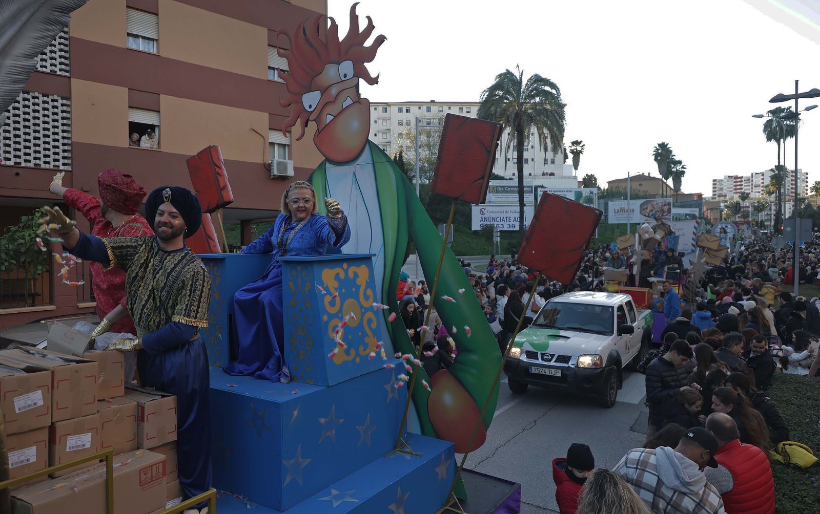 Fotos de la cabalgata de los Reyes Magos en Algeciras
