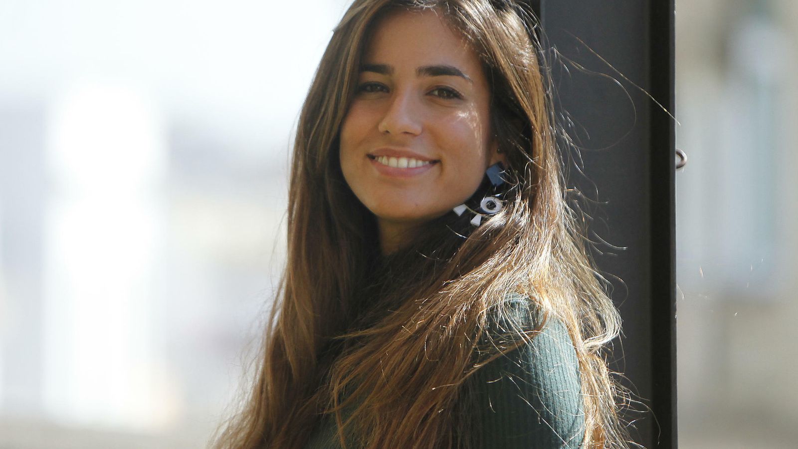 Julia Medina durante la entrevista.