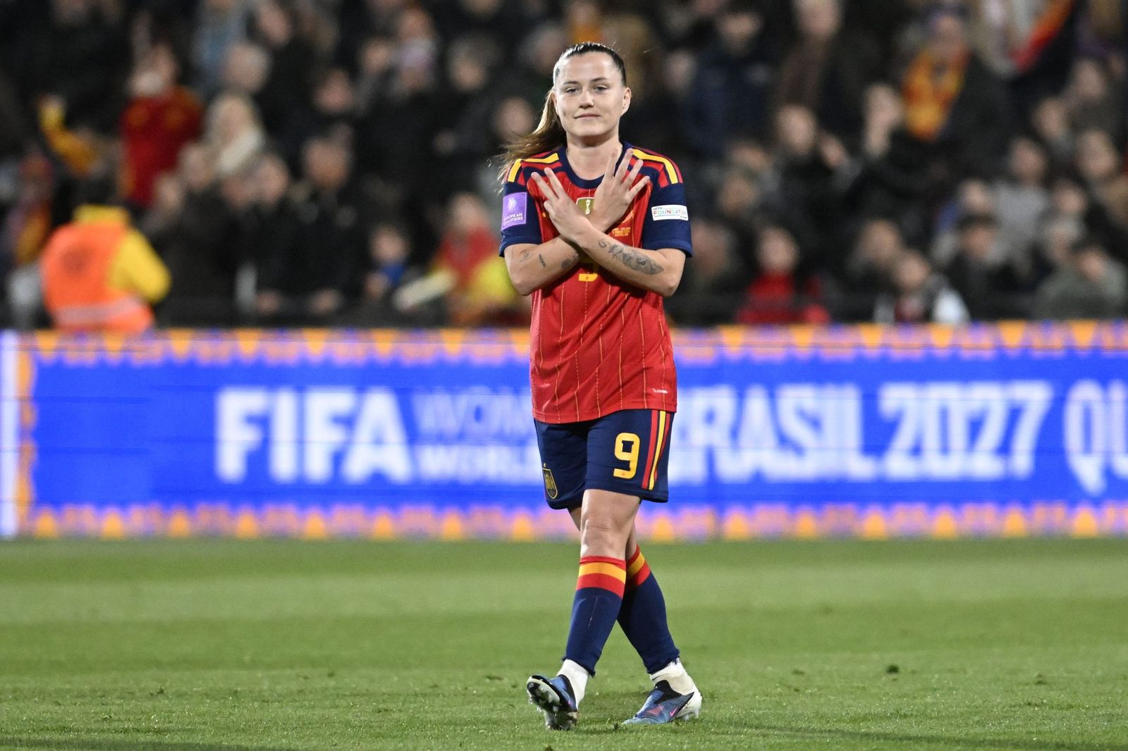 Las fotos del España-Islandia de fútbol femenino