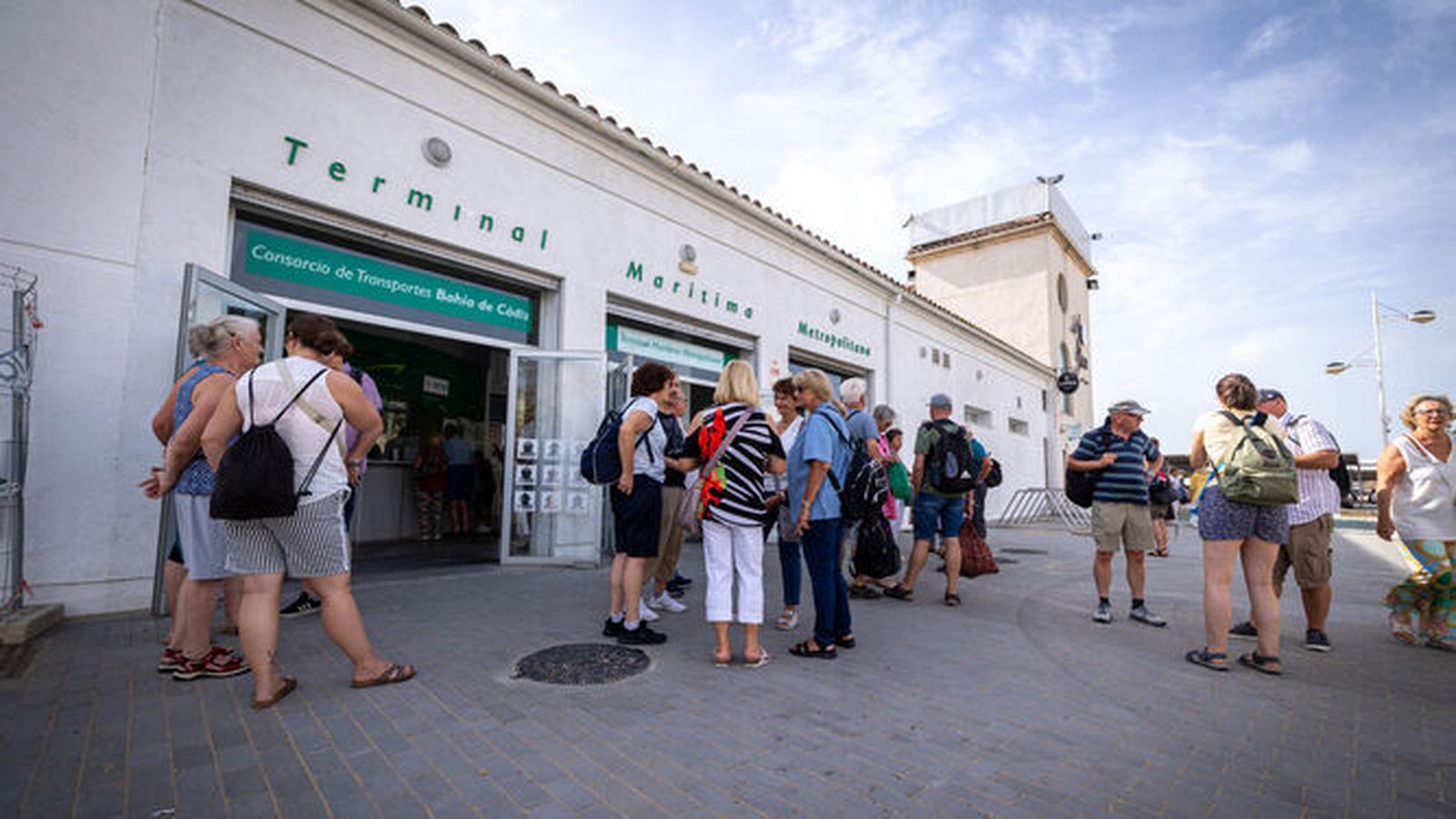 Una imagen de la terminal del catamarán en El Puerto.