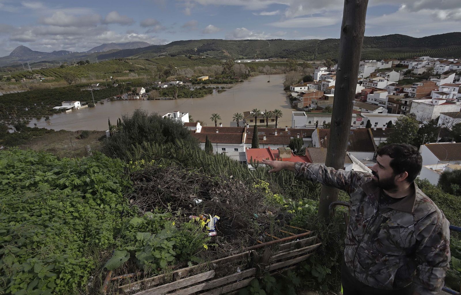 San Martín del Tesorillo después de la borrasca Marta, en imágenes