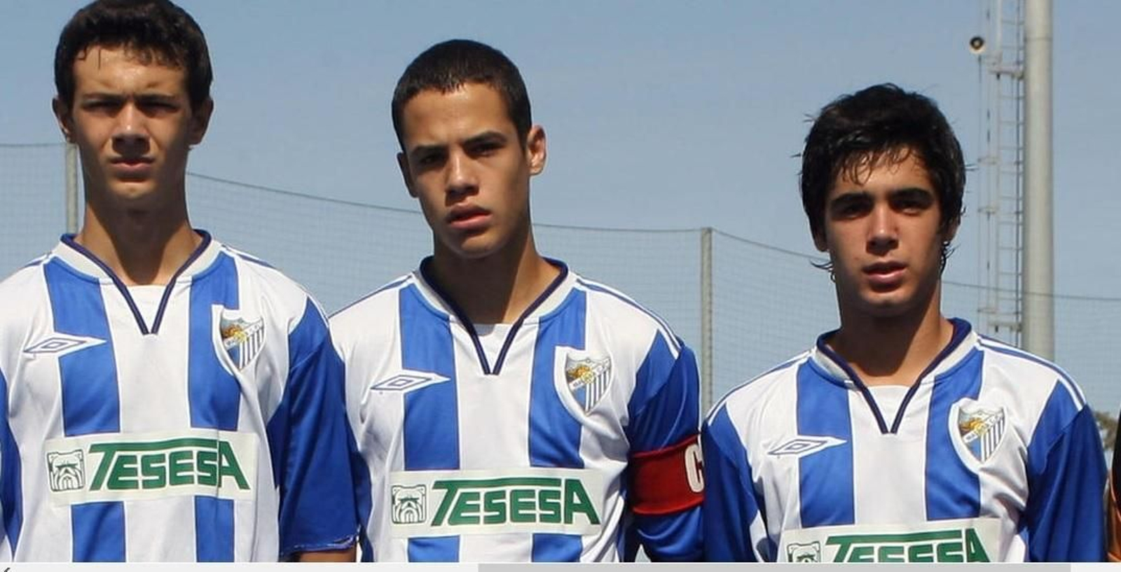 Las fotos de Jesús Mosquera, protagonista de 'Toy Boy', con la camiseta del Málaga CF