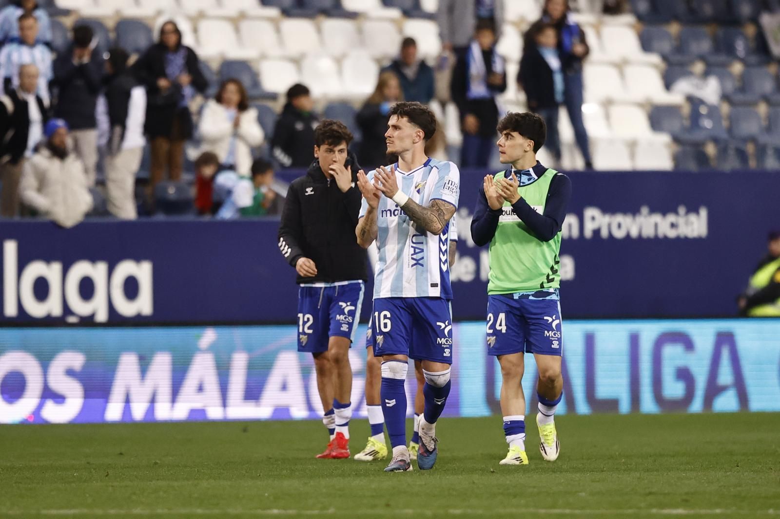 El Málaga CF-Real Valladolid, en fotos