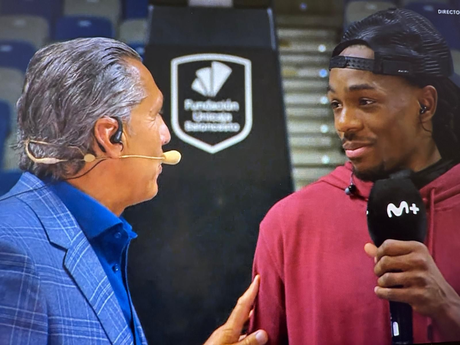 Sergio Scariolo y Kendrick Perry dialogan. Sergio Scariolo y Kendrick Perry dialogan.