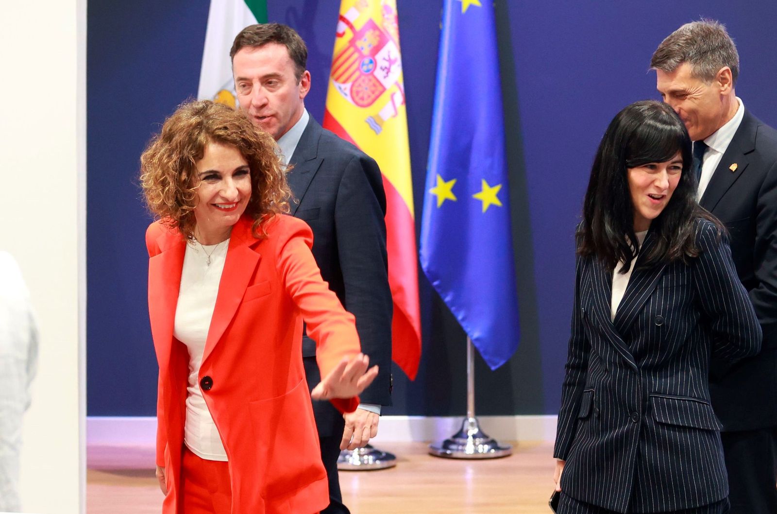 María Jesús Montero, en representación del Gobierno en la Cámara Europea.