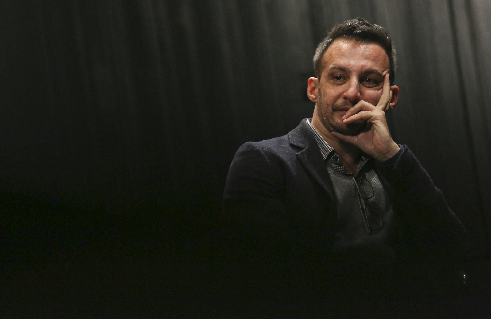 Alejandro Amenábar, en un encuentro de candidatos al Goya celebrado en Málaga en enero de 2020.