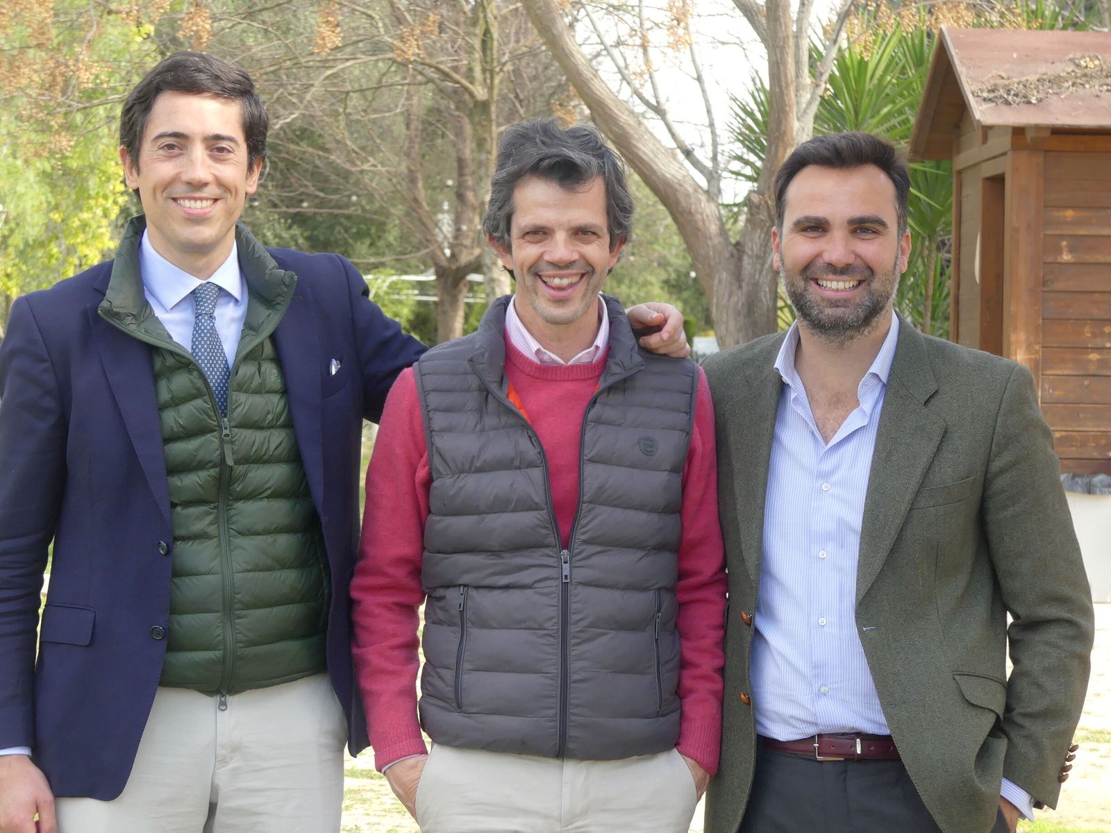 Antonio Luis Escribano, Valentín Escribano y Carlos Sanchís, de izquierda a derecha, son los promotores de Cultural Fit