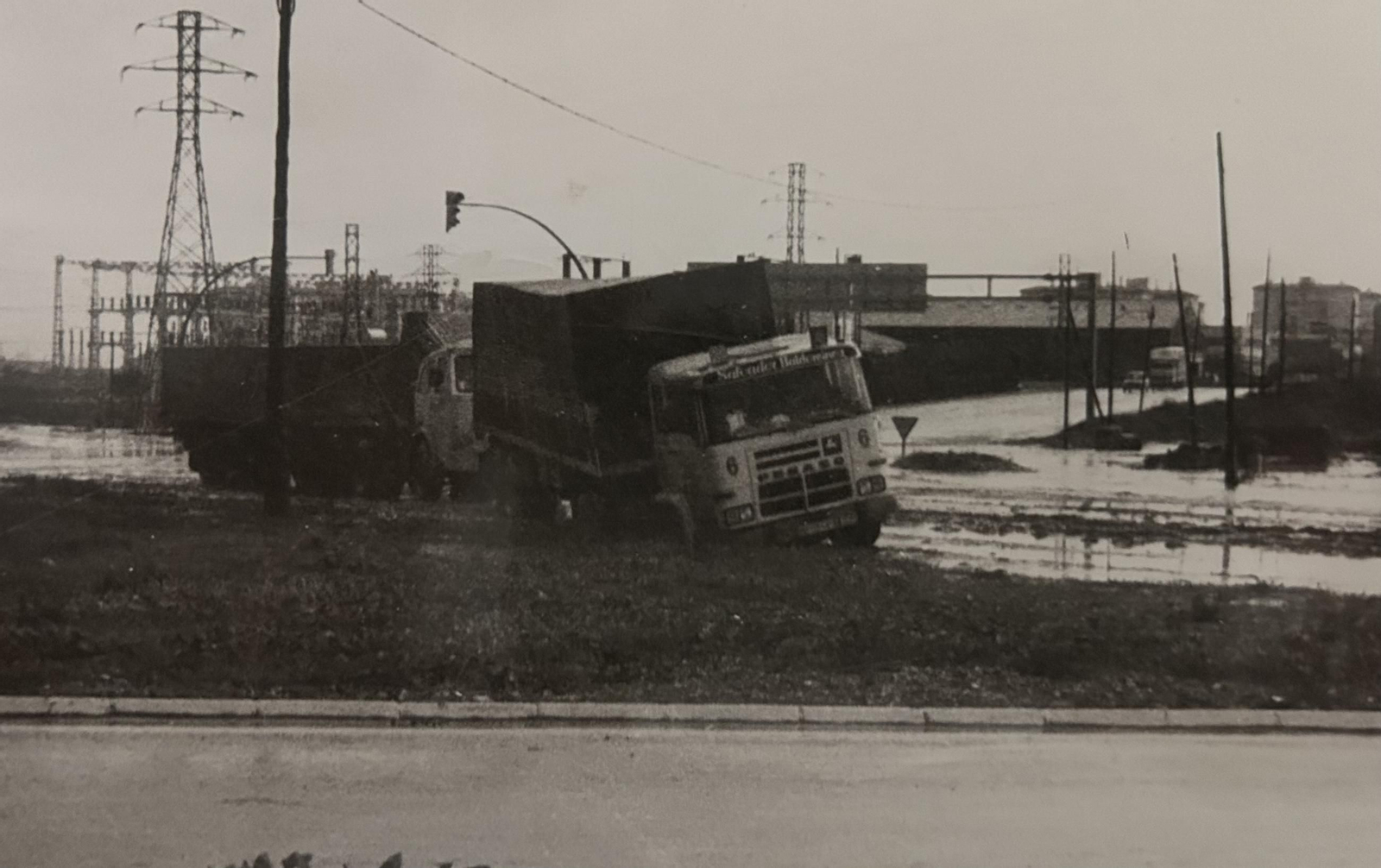 Efectos del temporal e inundaciones de enero de 1996 en Huelva.
