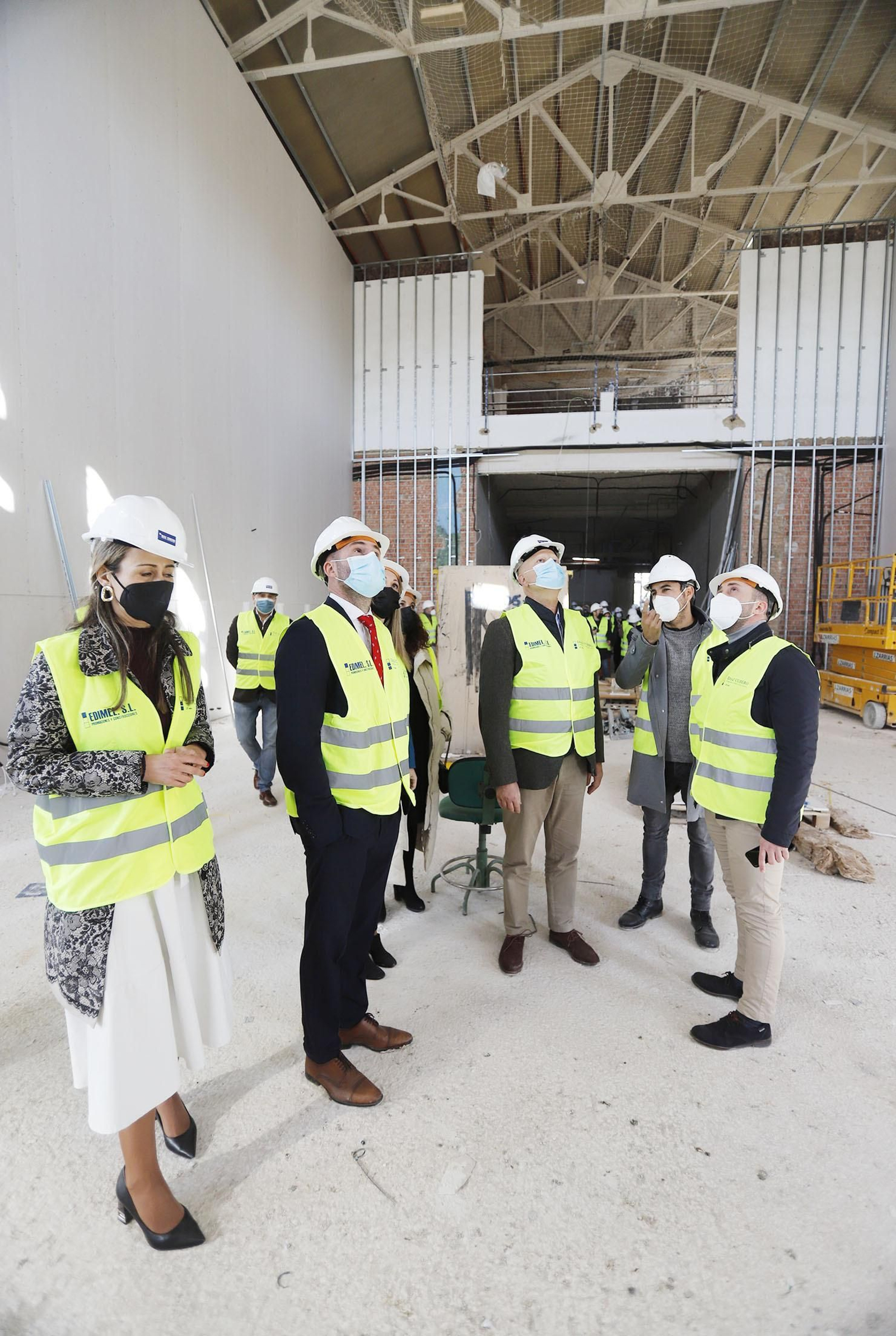 Imágenes de la visita a las obras del Instituto Rábida