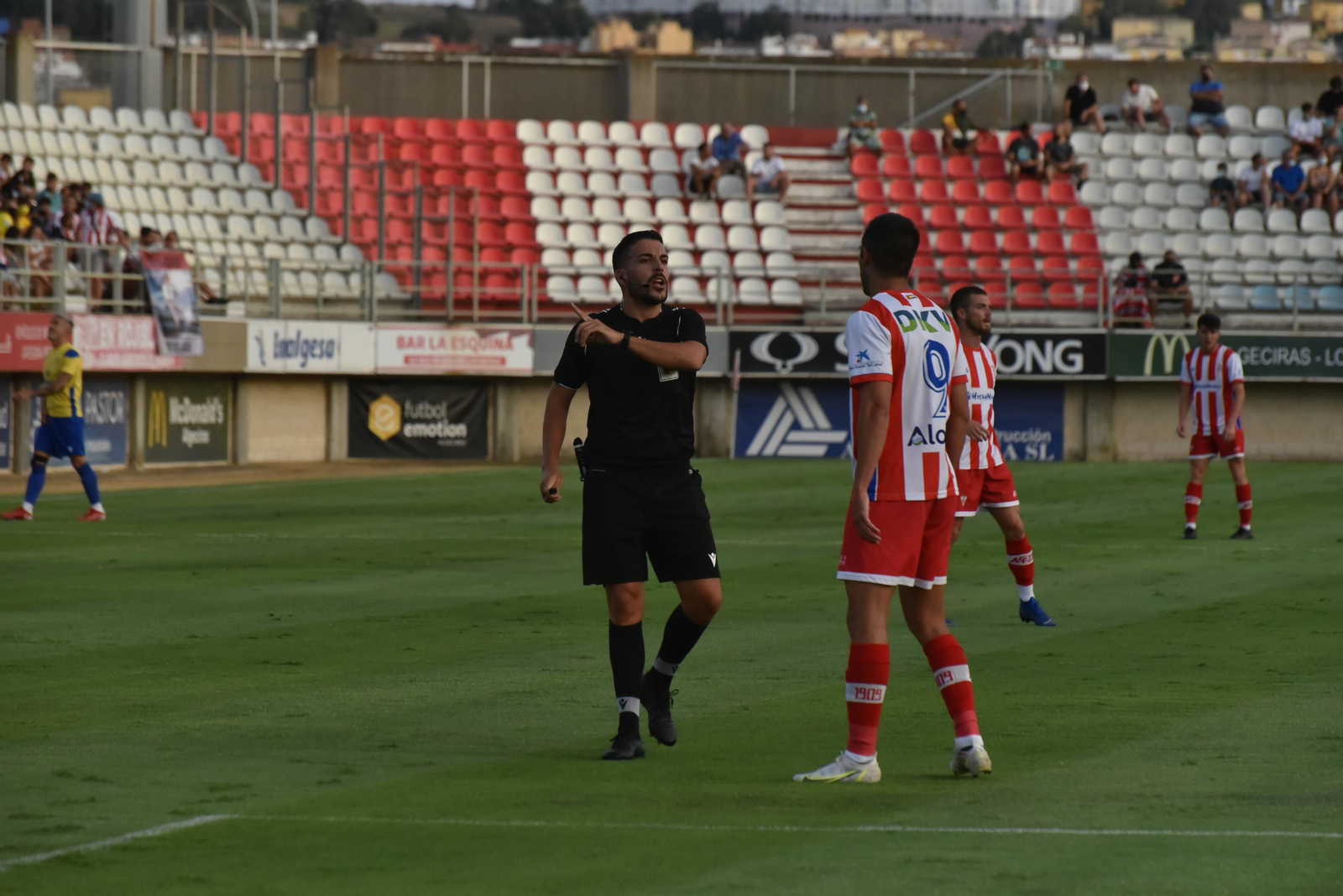 Sánchez Villalobos, en el Algeciras-Cádiz de pretemporada.