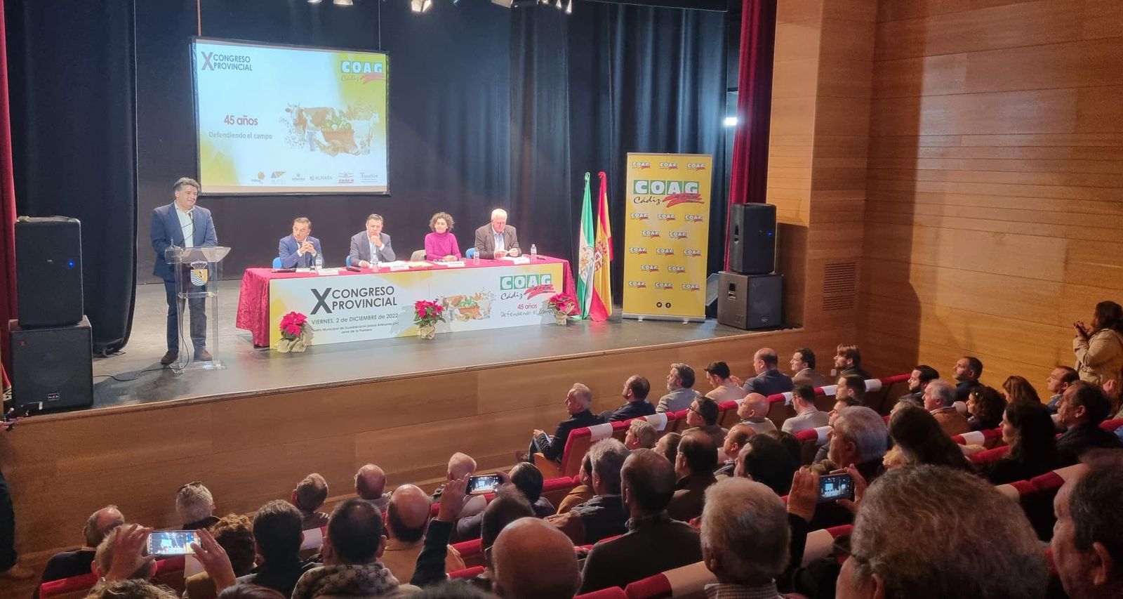 Miguel Pérez, reelegido secretario general de COAG Cádiz en el X Congreso Provincial de Guadalcacín.