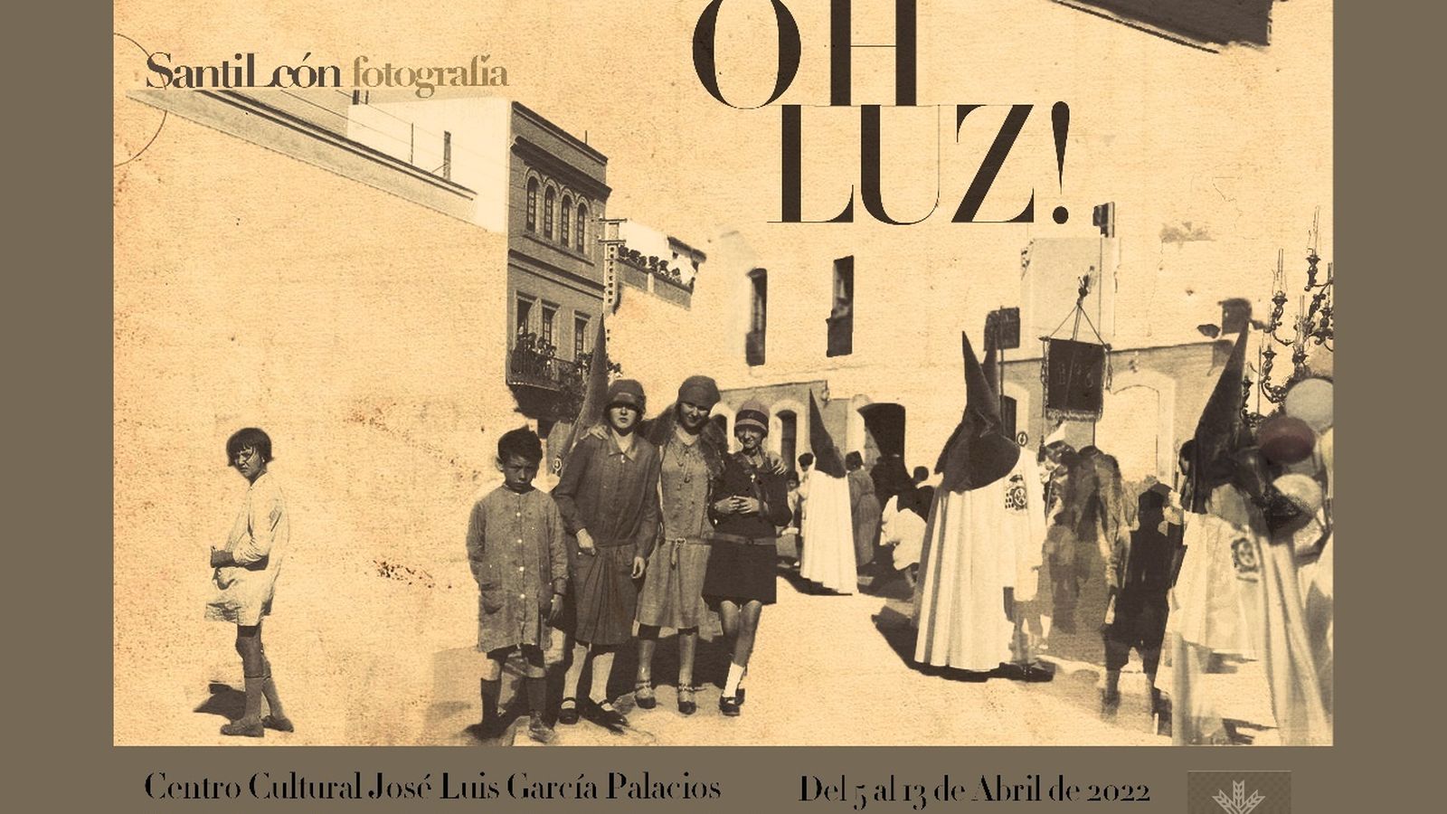 Cartel de la exposición 'Oh Luz!' en la Fundación Caja Rural del Sur.