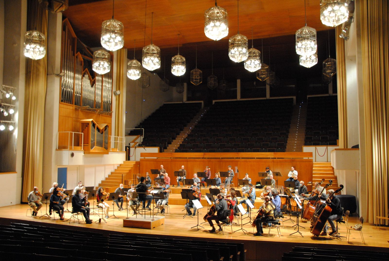 Un ensayo de la Orquesta Ciudad de Granada