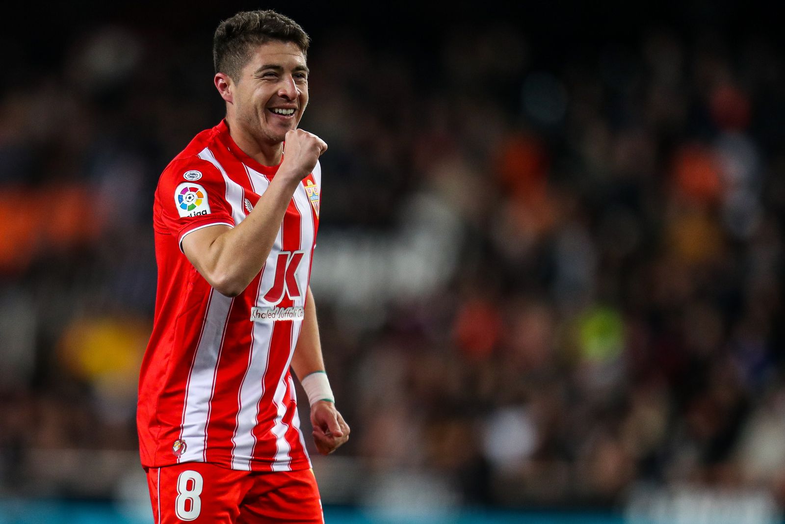 Portillo celebras su tanto ante el Espanyol