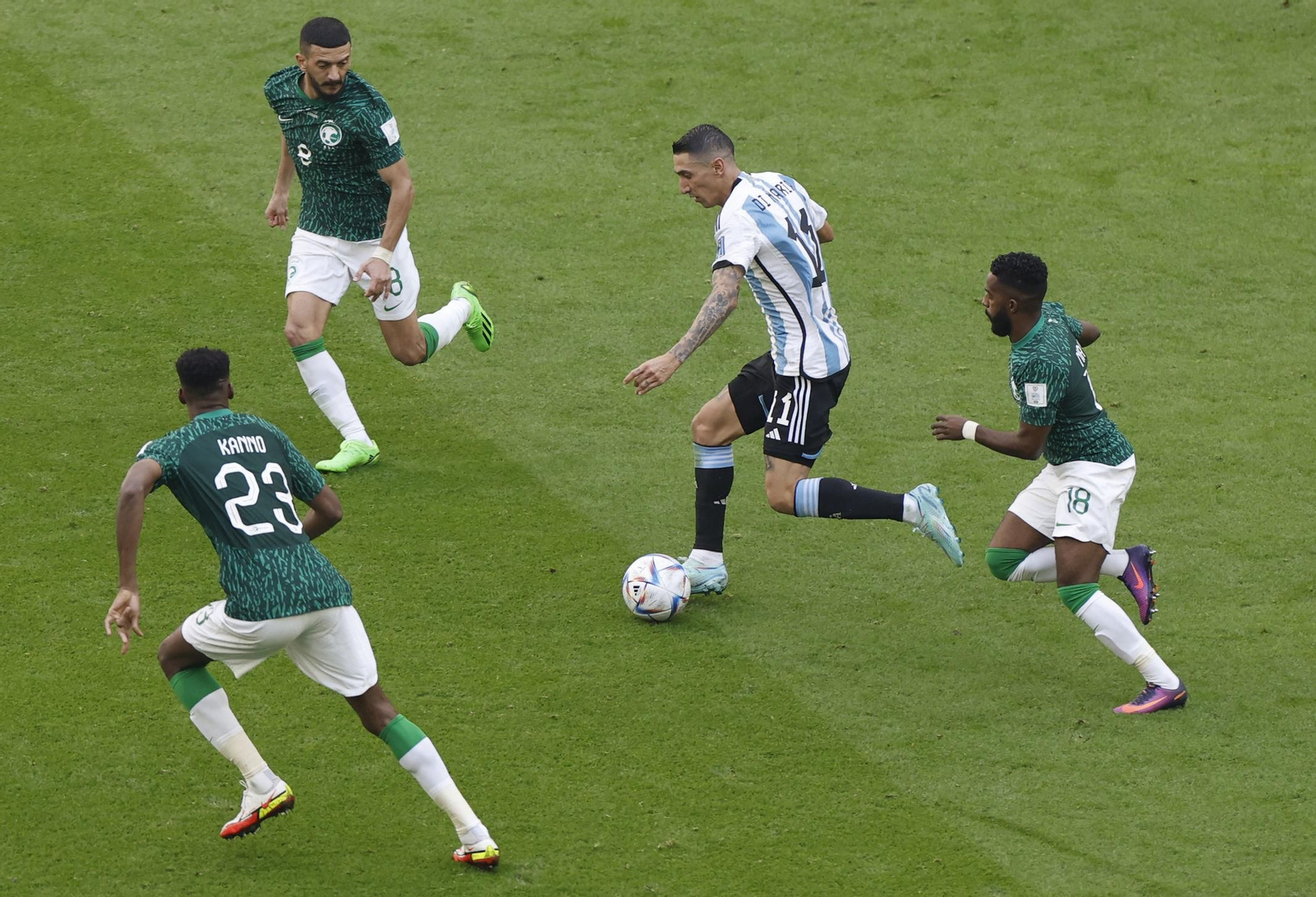 Las imágenes del Artentina - Arabia Saudí en el Mundial de Qatar