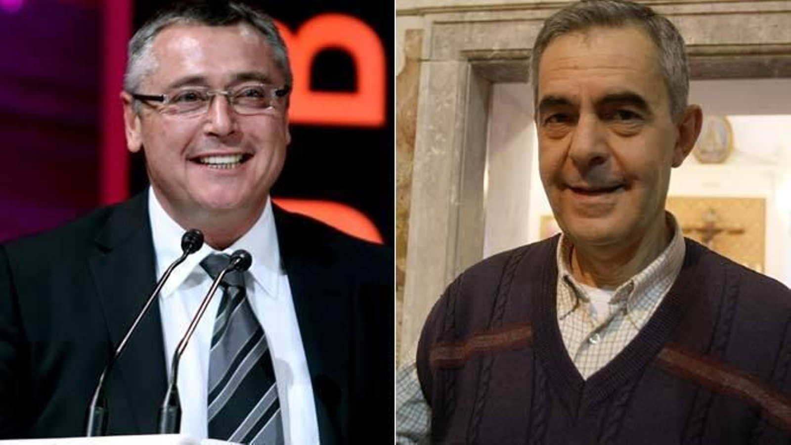 Michael Robinson y Pascual Saturio.