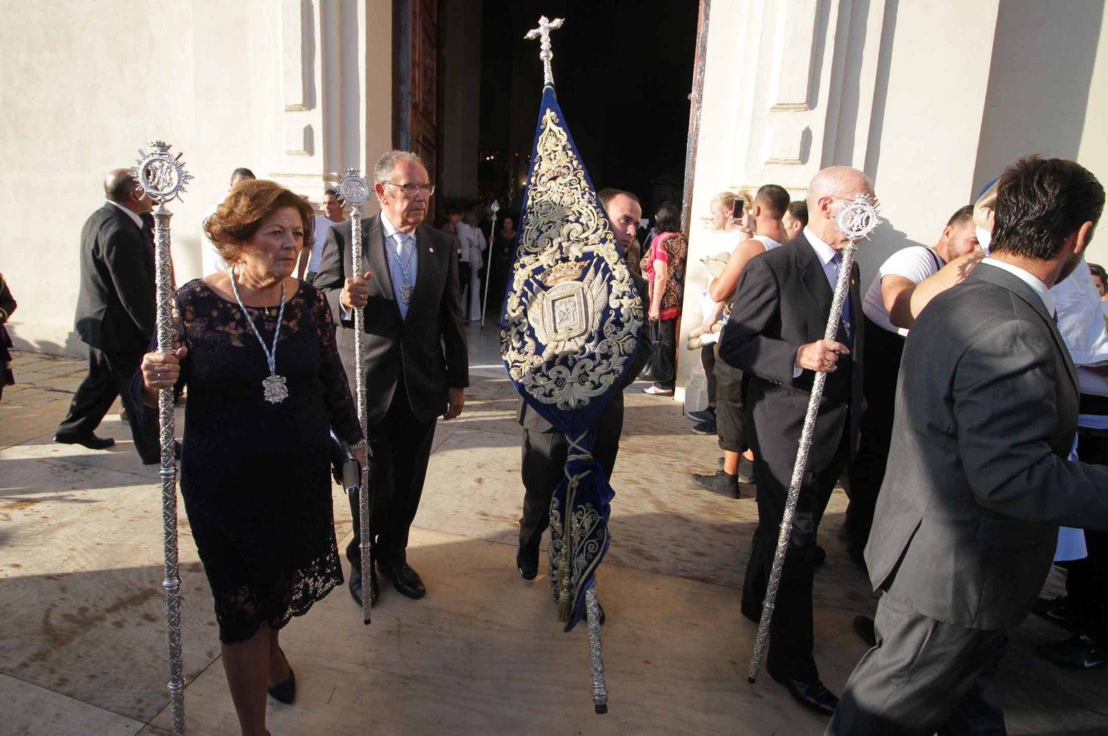 Imágenes del Señor de Pasión en la procesión del centenario de la hermandad