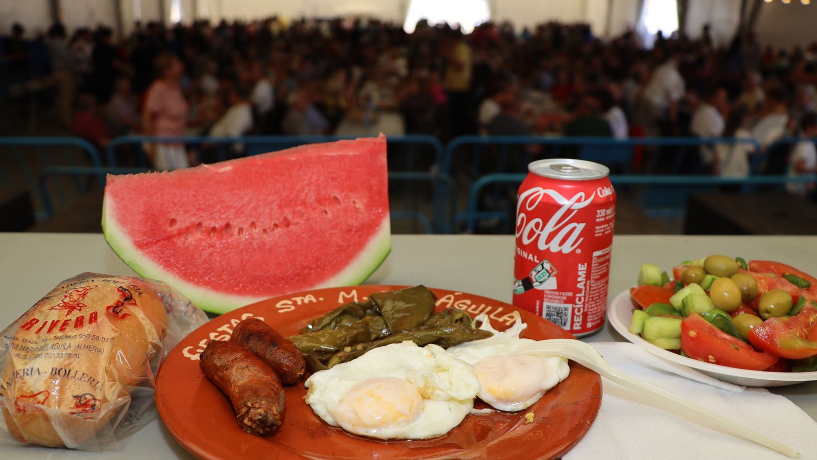 Se han empleado también miles de kilos de hortalizas cultivadas en El Ejido.