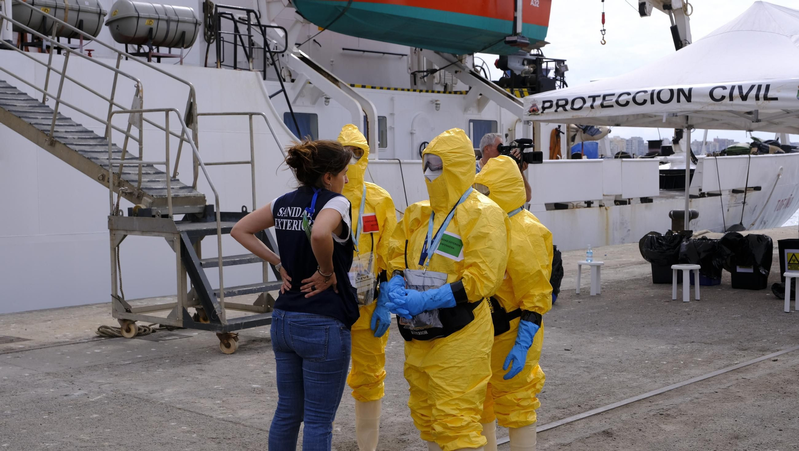 Ejercicio Marsec25 simulacro, en el Puerto de Almería, en imágenes