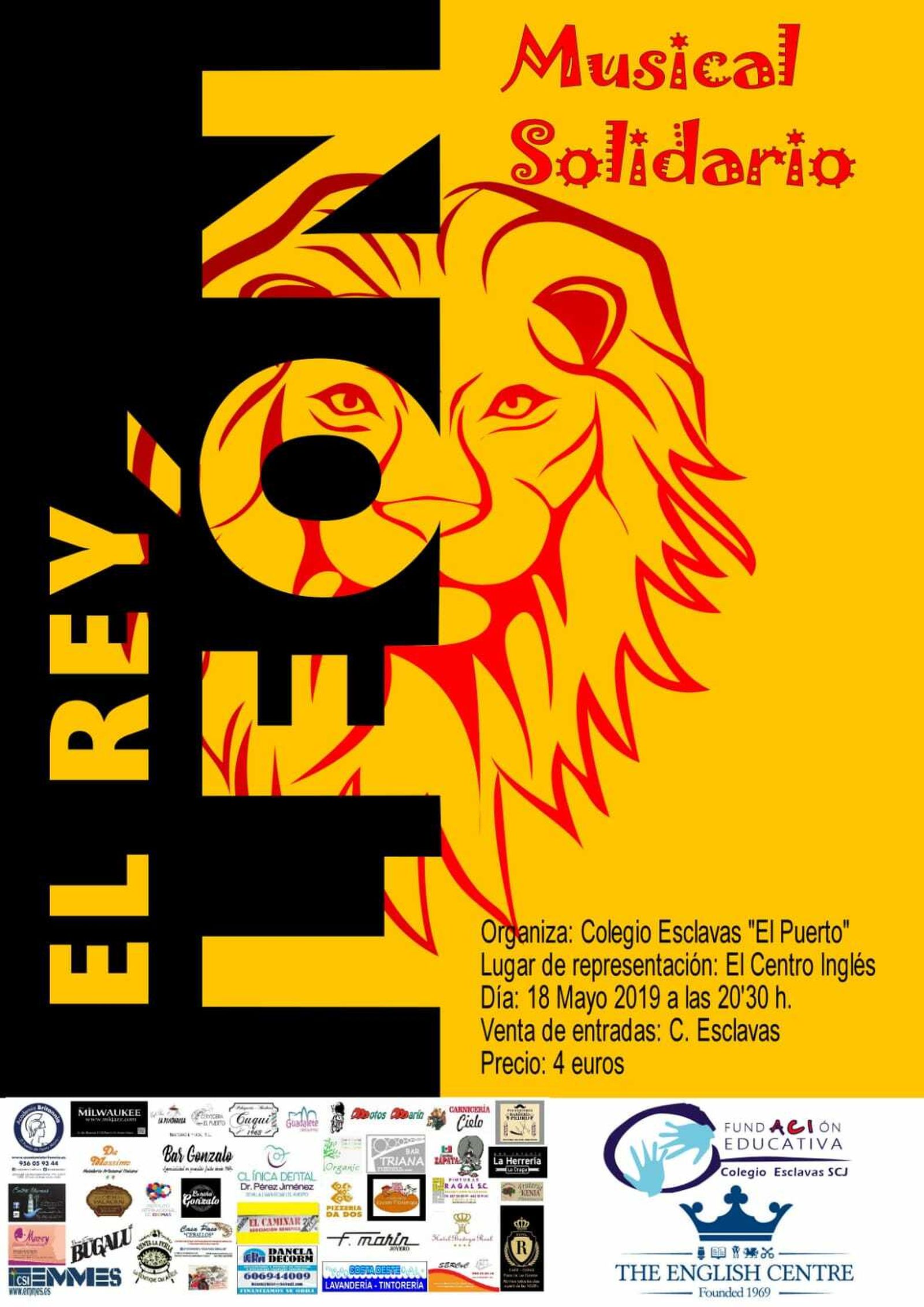 Las Esclavas organiza un musical solidario de 'El rey león'.