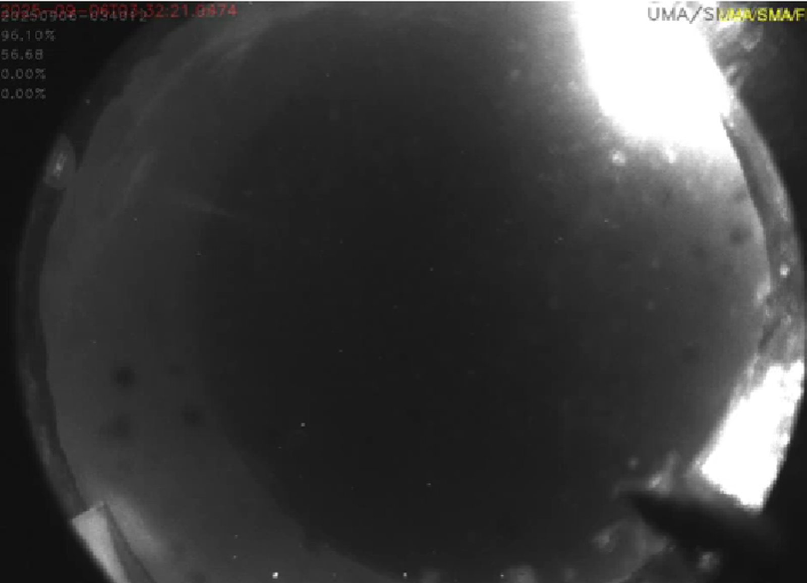 La bola de fuego captada