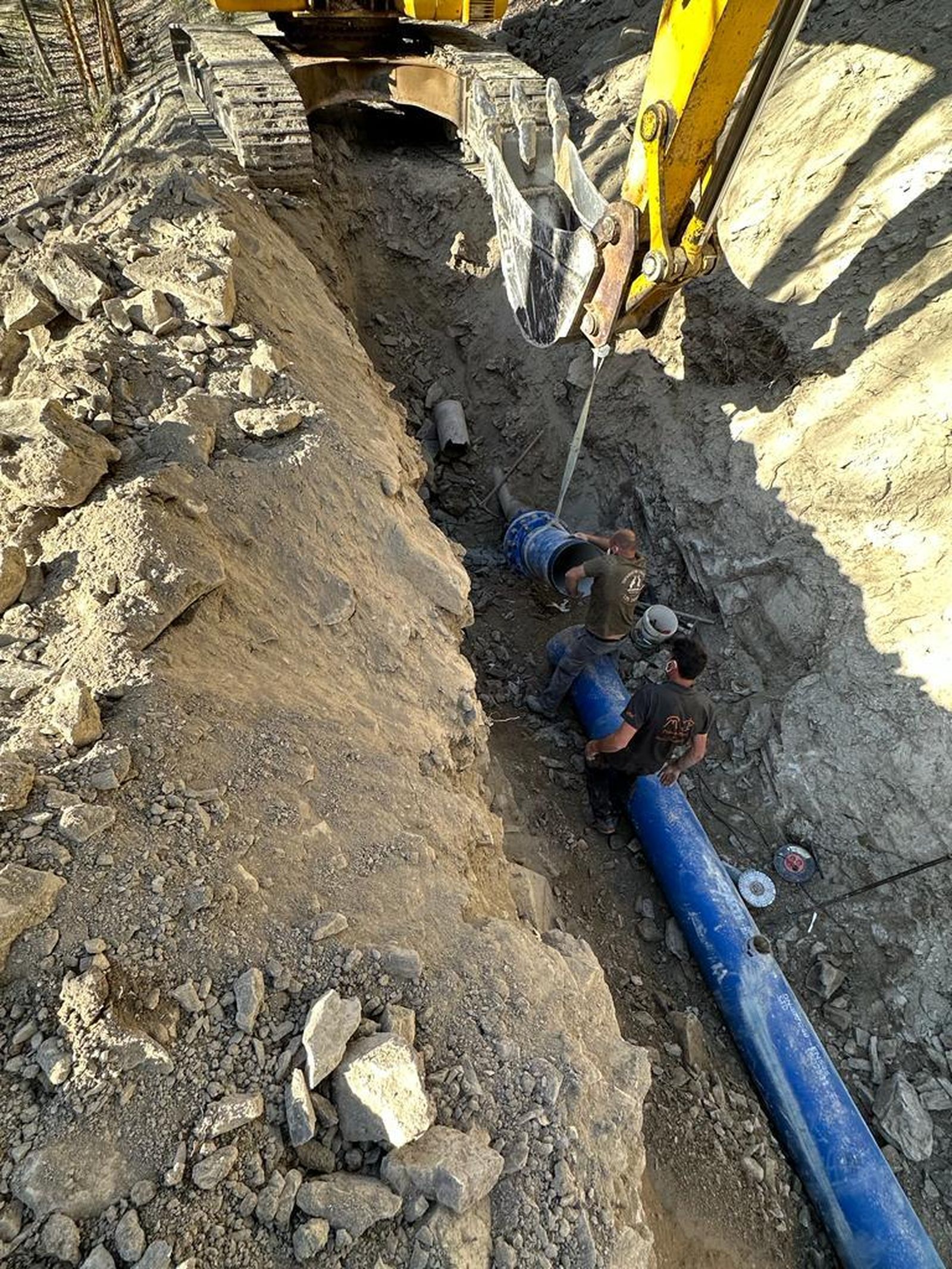 La nueva tubería de fundición es uno de los proyectos más importantes de esta administración.