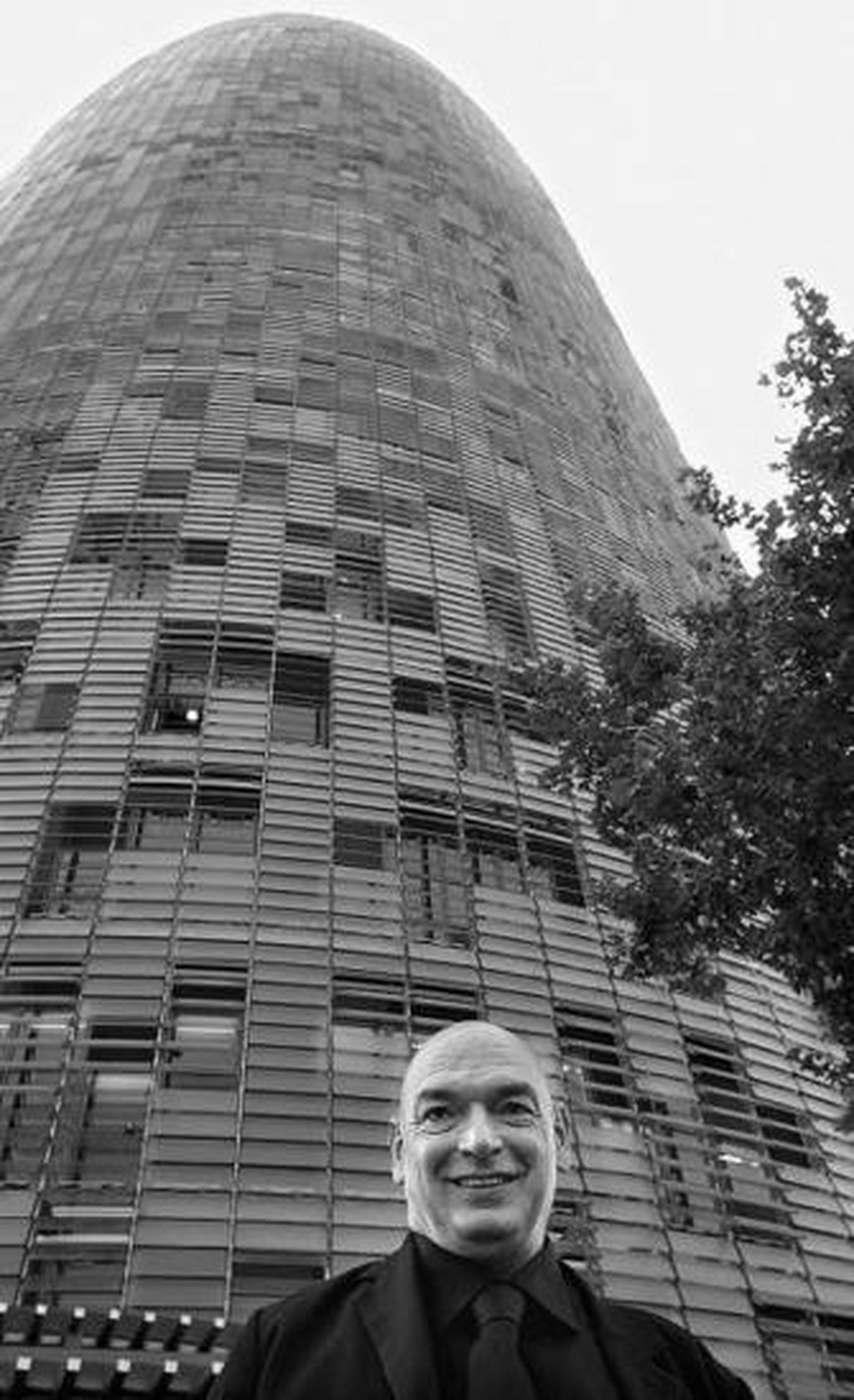 Nouvel, en septiembre de 2005, en la inauguración de la Torre Agbar.