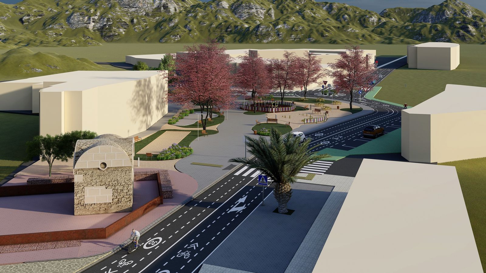 Imagen del proyecto de la nueva plaza de Abla.