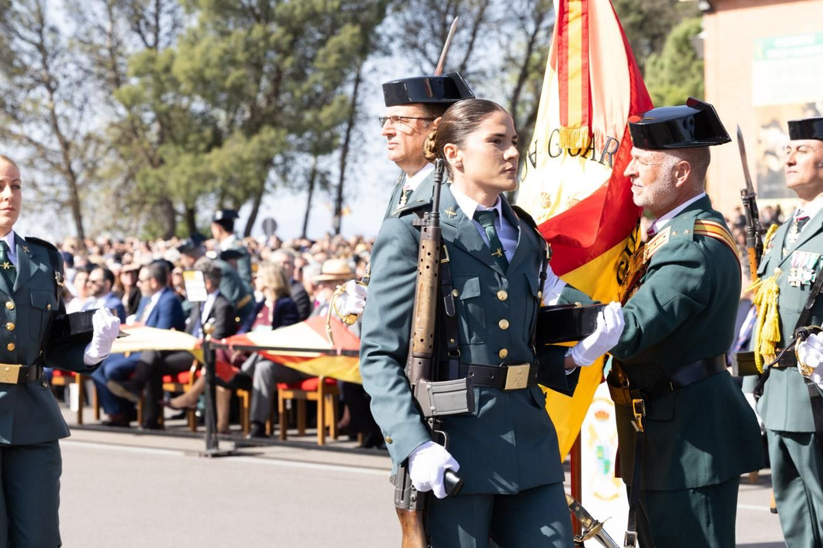 Acto de jura de bandera de la 130ª promoción de guardias civiles de la Academia de Baeza